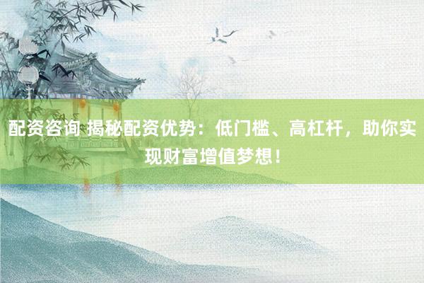 配资咨询 揭秘配资优势：低门槛、高杠杆，助你实现财富增值梦想！