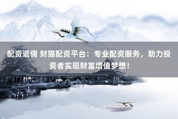 配资返佣 财猫配资平台：专业配资服务，助力投资者实现财富增值梦想！