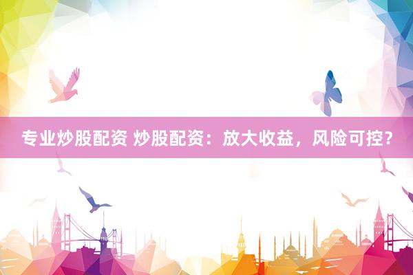 专业炒股配资 炒股配资:放大收益,风险可控?